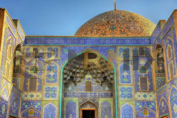 عکس استوک مسجد شیخ لطف الله در میدان نقش جهان اصفهان