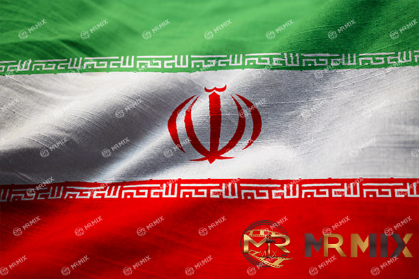 عکس استوک کلوزآپ از پرچم ایران پررنگ