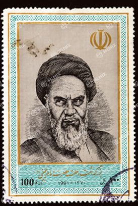 عکس استوک تمبر پستی قدیمی امام خمینی