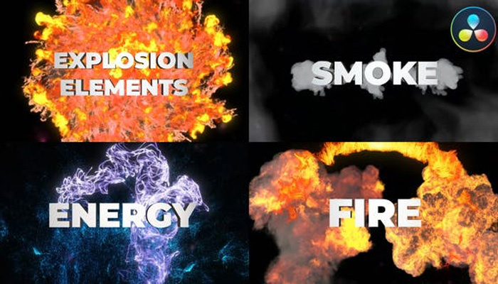 پروژه آماده داوینچی ریزالو :افکت دود، آتش، آب و انفجار