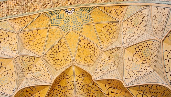 فوتیج آماده طراحی داخلی گنبد مسجد