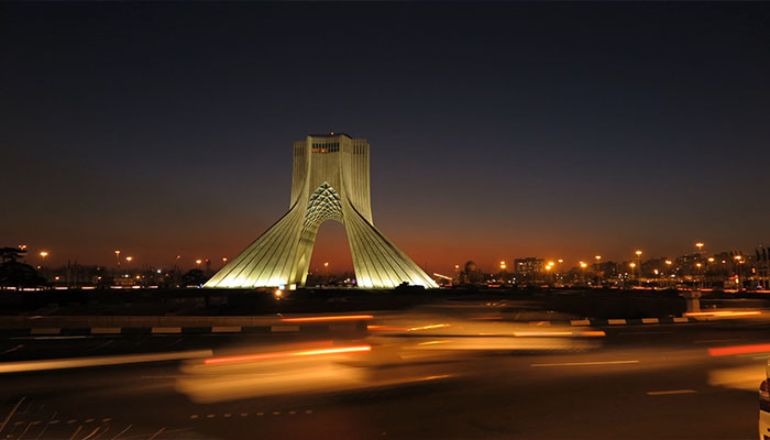 فوتیج تایم لپس میدان آزادی تهران