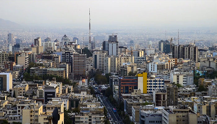 نمایی از شهر تهران ایران 