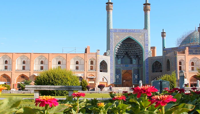 فوتیج نمای بیرونی مسجد جامع اصفهان