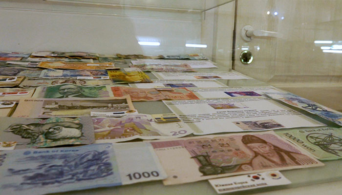 فوتیج مجموعه پول های کشور های جهان