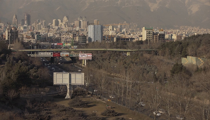فوتیج تصویری از منظره خیابان های تهران