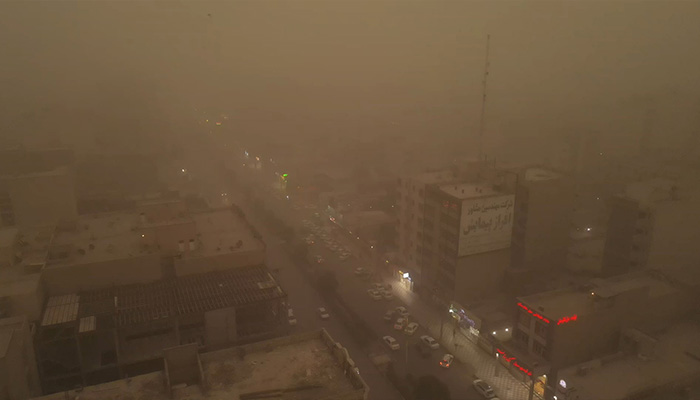 فوتیج هوایی شهر اهواز در جنوب غربی ایران