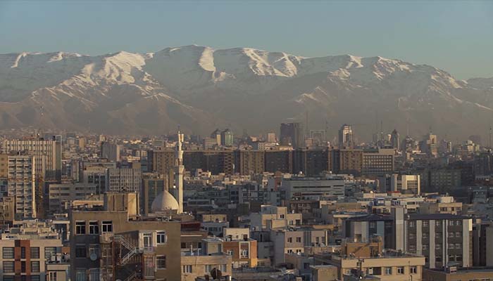 فوتیج تصویری از منظره خیابان های تهران