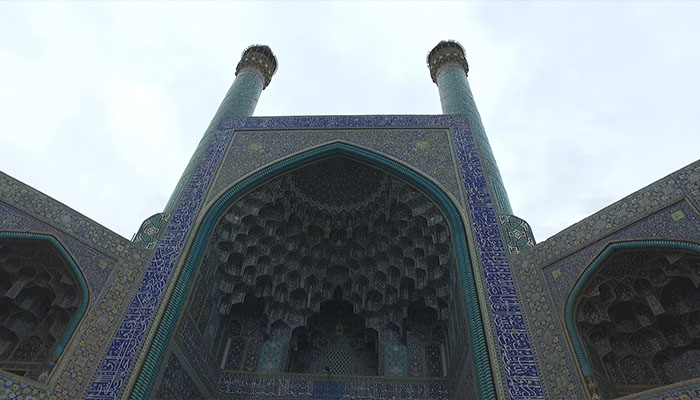 فوتیج ورودی مسجد نقش جهان اصفهان، ایران
