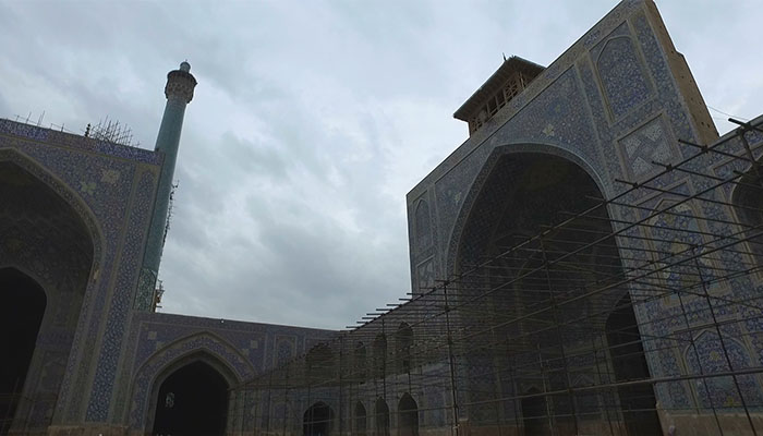 فوتیج گردش در مسجد نقش جهان