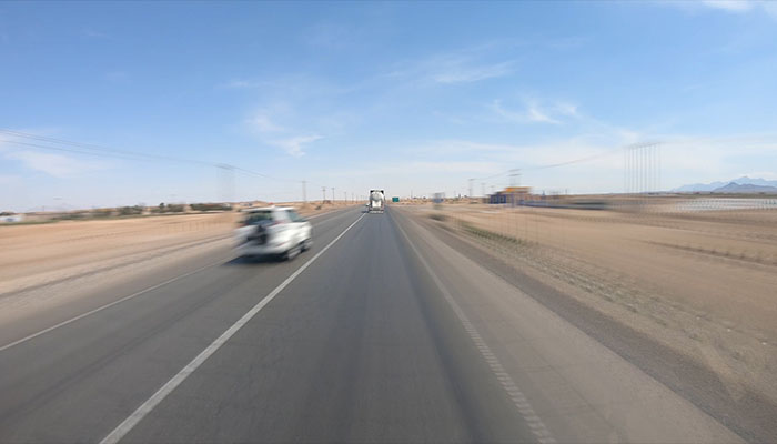 ویدیوی فوتیج هایپر لپس از تردد خودروها و بزرگراه ایران