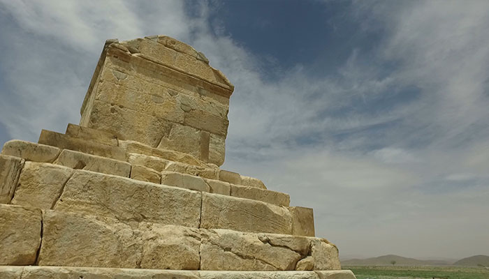 فوتیج پاسارگاد پایتخت امپراتوری ایران باستان در نزدیکی استان شیراز