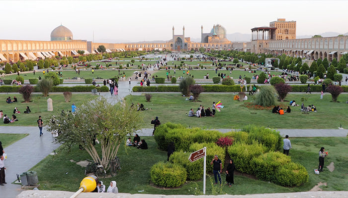 فوتیج اصفهان، ایران، میدان نقش جهان