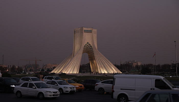 فوتیج برج میدان آزادی تهران ایران
