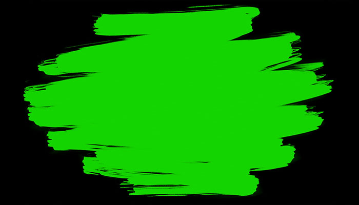 فوتیج پرده سبز رد قلم موی نقاشی