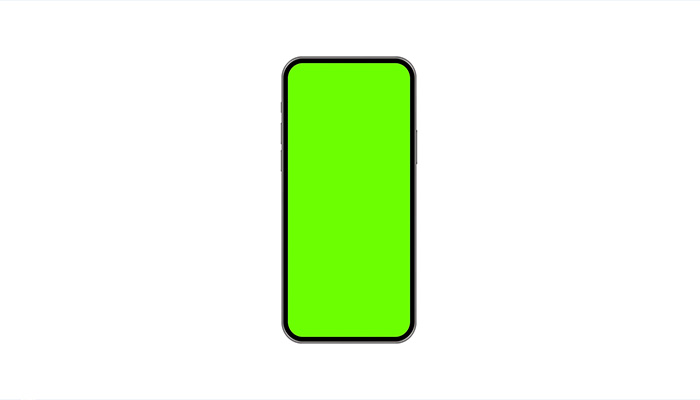 فوتیج پرده سبز موکاپ متحرک تلفن همراه با صفحه سبز