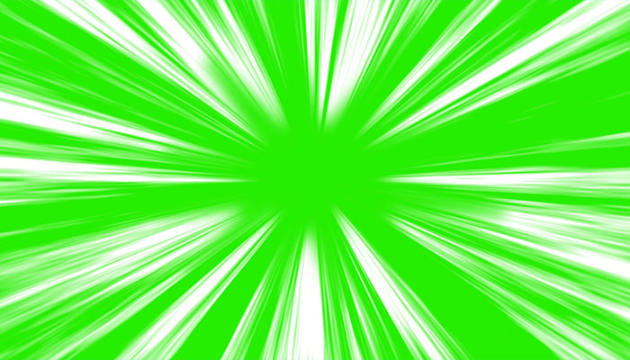 فوتیج پرده سبز جلوه های خط سرعت با انیمیشن سبک کمیک 