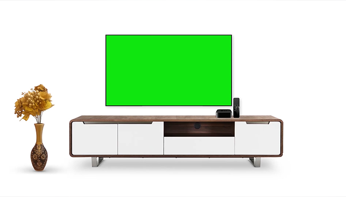 دانلود فوتیج پرده سبز کروماکی تلویزیون
