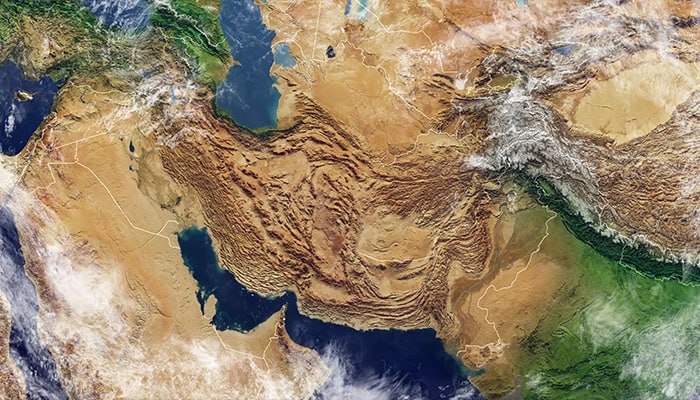 فوتیج آماده نقشه ایران و مرزها