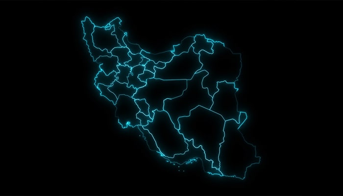 فوتیج موشن گرافیک نقشه ایران