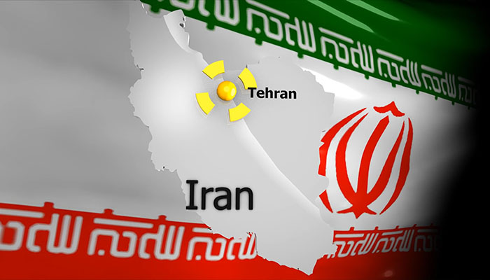 فوتیج نقشه ایران و تهران 
