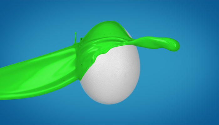 فوتیج تخم مرغ رنگی سبز