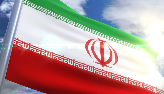 ویدیو فوتیج اهتزاز پرچم ایران