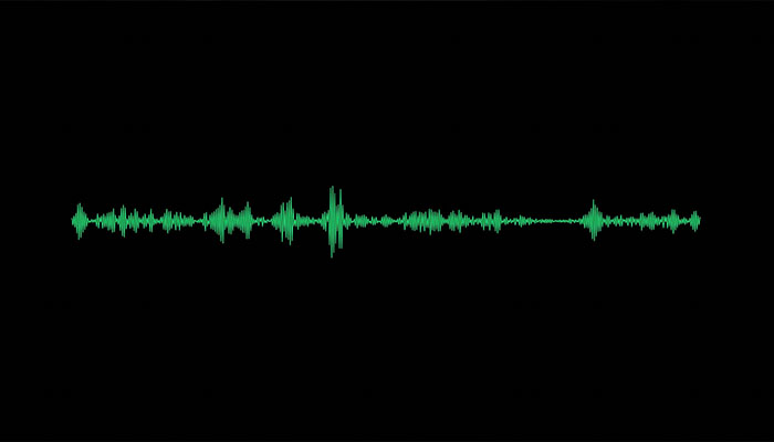فوتیج اکولایزر صوتی دیجیتال با رنگ سبز