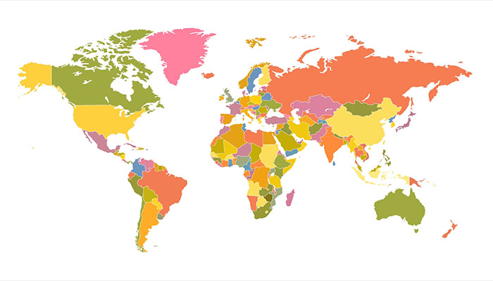 فوتیج انیمیشن نقشه جهان