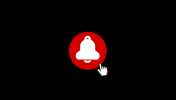 فوتیج نماد زنگوله آویزان یوتیوب