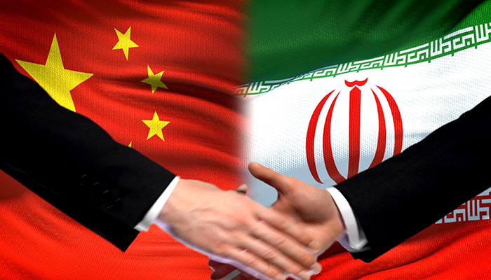 فوتیج دست دادن چین و ایران