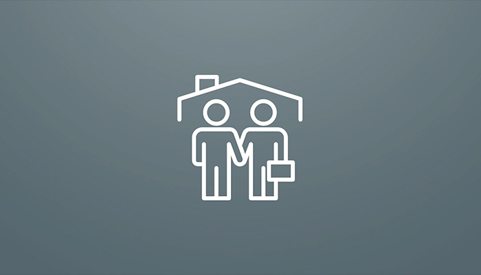 فوتیج لوگو املاک و مستغلات نماد قرارداد خدمات