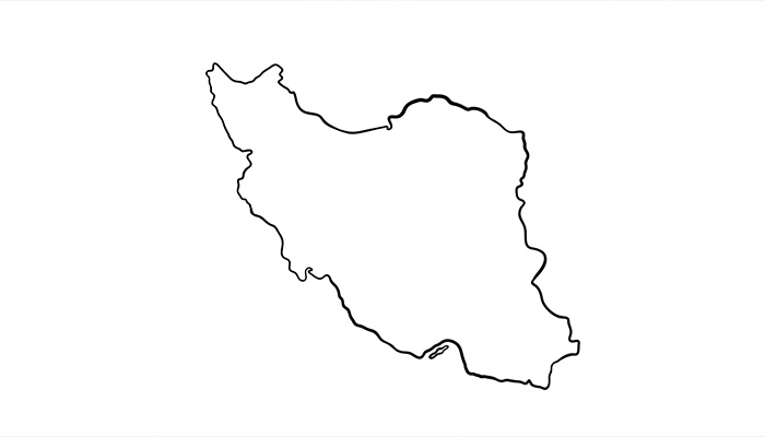 فوتیج نقشه ایران طرح مفهومی ترسیم شده 