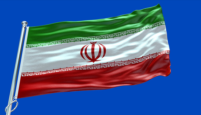 فوتیج پرچم ایران با جزئیات 4k 