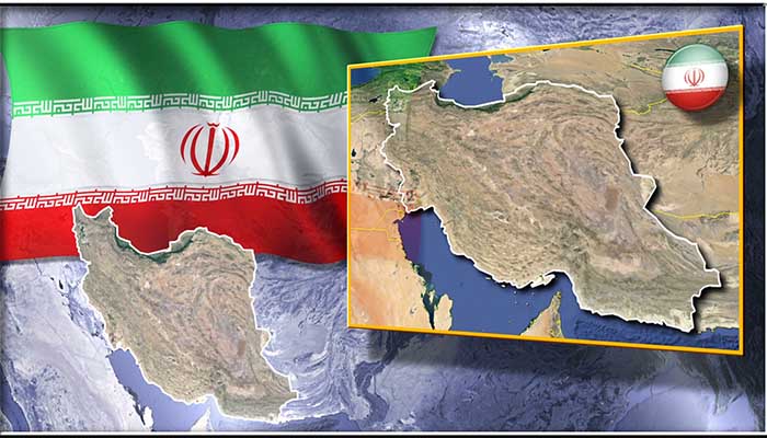 فوتیج انیمیشن پرچم و نقشه ایران