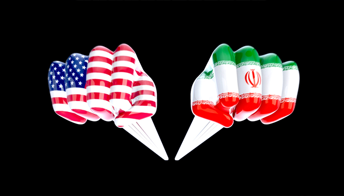فوتیج دو مشت گره کرده امریکا و ایران